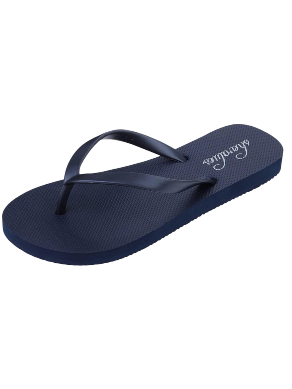 Shevalyes Slim Flip Flops Basic Thong Sandals Rubber Beach Black Shoes Sz